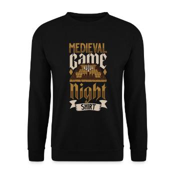 Hnefatafl - Soirée de jeux médiévaux - Sweat-shirt Unisexe - noir - Devant - Alina (178cm) & Michal (187cm)