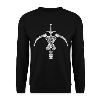 Anesthesiologist Anesthesiology White - Unisex Sweatshirt - black - Front - Alina (178cm) & Michal (187cm)