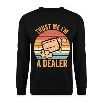 Fabricant de savon amusant - Sweat-shirt Unisexe - noir - Devant - Alina (178cm) & Michal (187cm)