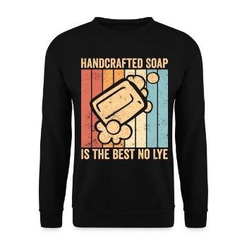 Soap production Soap manufacturer - Unisex Sweatshirt - black - Front - Alina (178cm) & Michal (187cm)