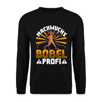 Nachwuchs Boßel Profi - Boßeln - Unisex Pullover - Schwarz - Vorne - Alina (178cm) & Michal (187cm)