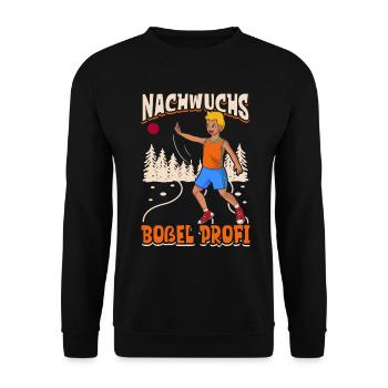 Nachwuchs Boßel Profi - Boßeln - Unisex Pullover - Schwarz - Vorne - Alina (178cm) & Michal (187cm)
