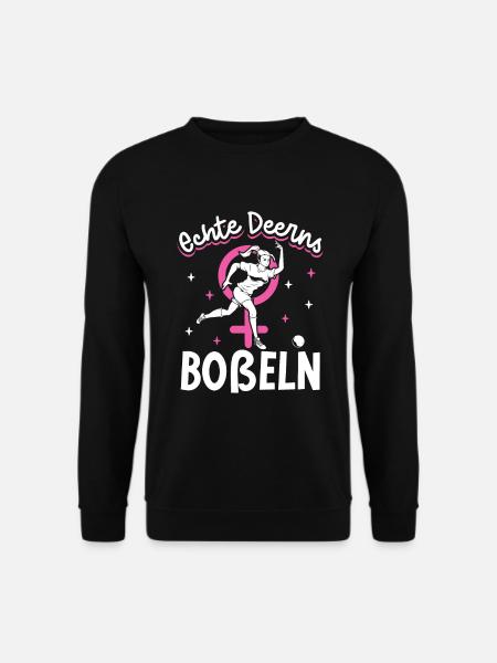Echte Deerns Boßeln - Unisex Pullover - Schwarz