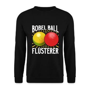 Boßel Ball Flüsterer - Boßeln - Unisex Pullover - Schwarz - Vorne - Alina (178cm) & Michal (187cm)