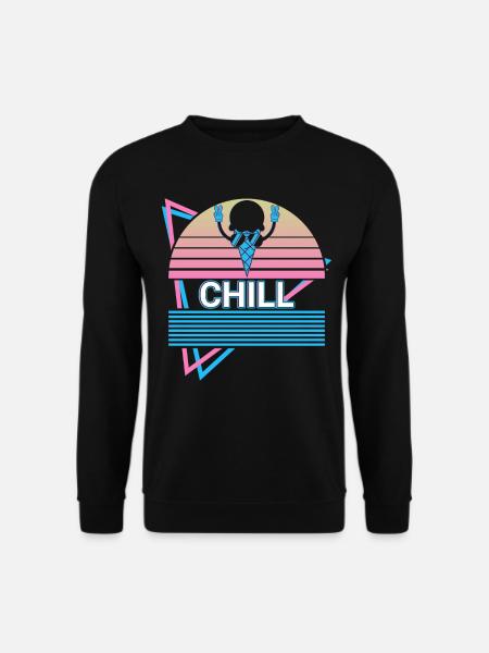 Crème glacée rétro - Sweat-shirt Unisexe - noir