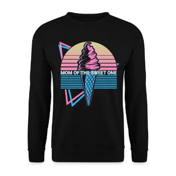 Ice Cream Retro - Unisex Sweatshirt - black - Front - Alina (178cm) & Michal (187cm)