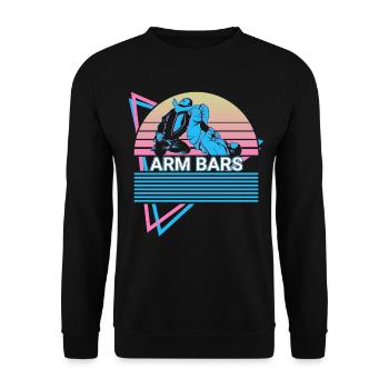 Jiu Jitsu BJJ Retro - Unisex Sweatshirt - black - Front - Alina (178cm) & Michal (187cm)