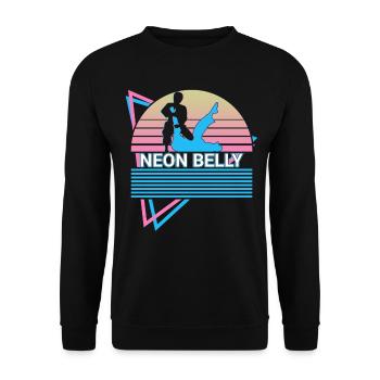 Lustiges Jiu Jitsu BJJ Retro - Unisex Pullover - Schwarz - Vorne - Alina (178cm) & Michal (187cm)