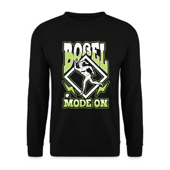Boßel Mode On - Bosseln - Unisex Pullover - Schwarz - Vorne - Alina (178cm) & Michal (187cm)