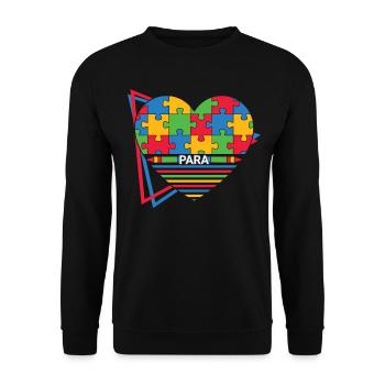Paraprofessional - Unisex Sweatshirt - black - Front - Alina (178cm) & Michal (187cm)