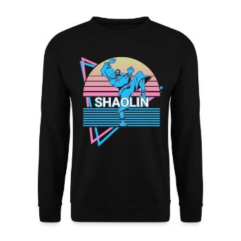 Kung Fu Rétro - Sweat-shirt Unisexe - noir - Devant - Alina (178cm) & Michal (187cm)