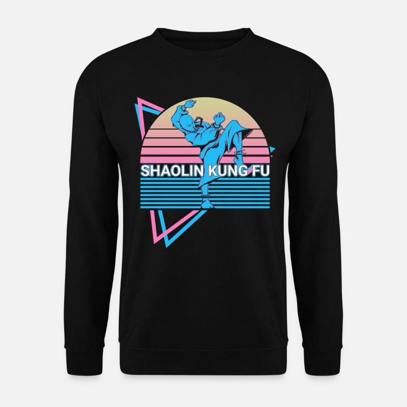 Kung Fu Retro - Unisex Pullover - Schwarz