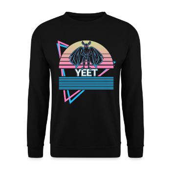 Mothman Crypto Cryptozoologie Rétro - Sweat-shirt Unisexe - noir - Devant - Alina (178cm) & Michal (187cm)