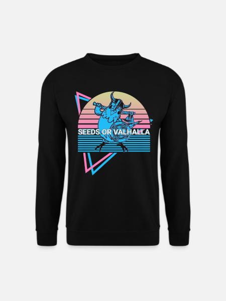 Budgie Parakeet Retro - Unisex Sweatshirt - black