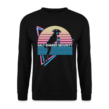 Cockatiel Rétro - Sweat-shirt Unisexe - noir - Devant - Alina (178cm) & Michal (187cm)