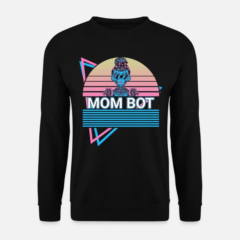 Robot Robotics Mama Retro - Unisex Sweatshirt - black