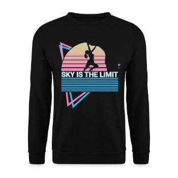Rock Climbing Rock Climber Retro - Unisex Sweatshirt - black - Front - Alina (178cm) & Michal (187cm)
