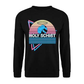 Rockhounding Rockhound Retro - Unisex Sweatshirt - black - Front - Alina (178cm) & Michal (187cm)