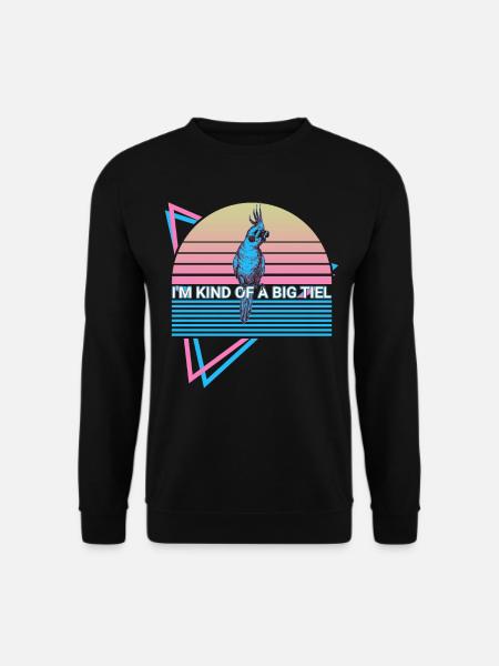 Cockatiel Rétro - Sweat-shirt Unisexe - noir