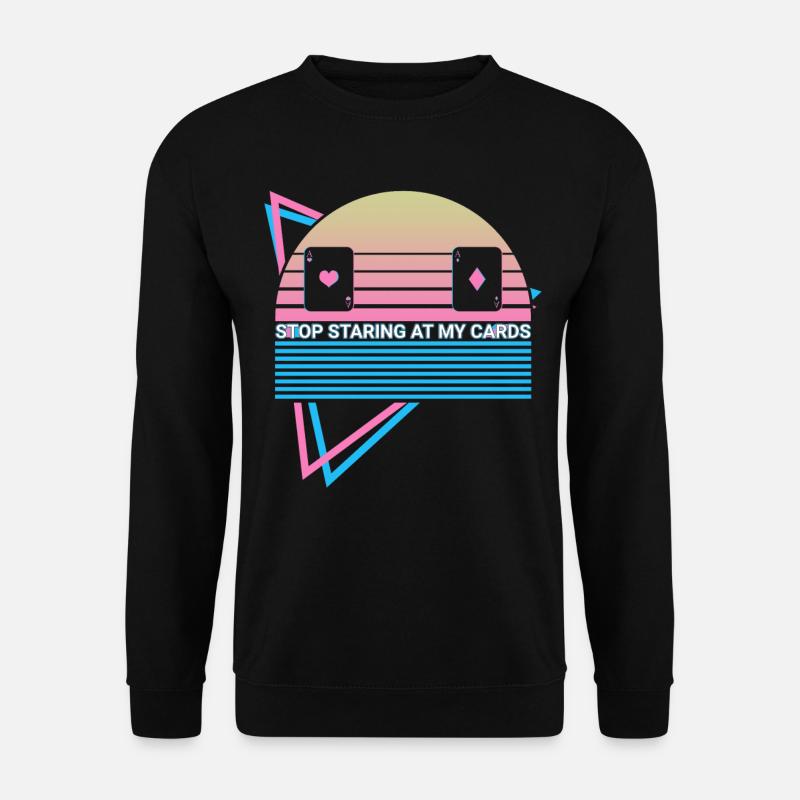 Poker Player Retro - Unisex Sweatshirt - black