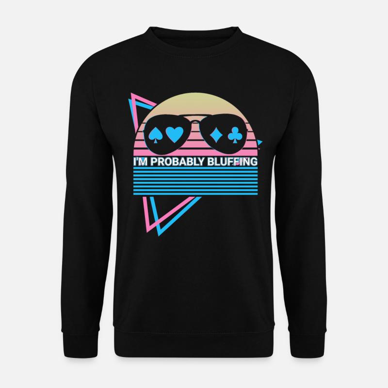 Poker Player Retro - Unisex Sweatshirt - black