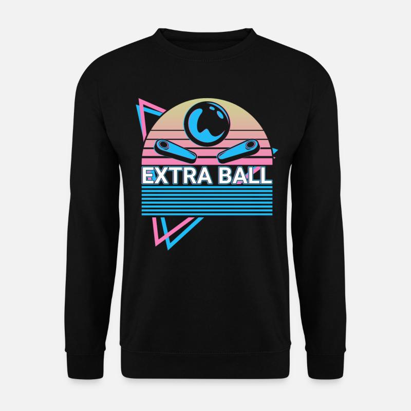 Flipperautomat Retro - Unisex Pullover - Schwarz