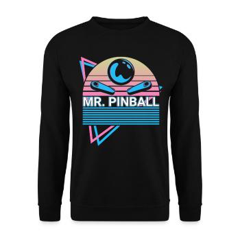 Mr. Flipper Retro - Unisex Sweatshirt - black - Front - Alina (178cm) & Michal (187cm)
