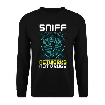 Cybersicherheit Hacking IT - Unisex Pullover - Schwarz - Vorne - Alina (178cm) & Michal (187cm)