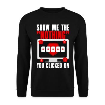 Cybersicherheit Hacking IT - Unisex Pullover - Schwarz - Vorne - Alina (178cm) & Michal (187cm)