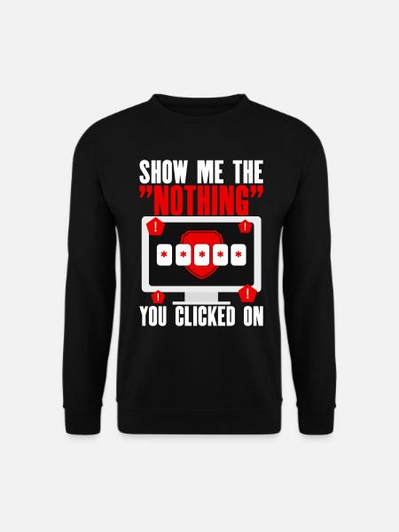 Cybersecurity, Hacking, IT - Unisex Sweatshirt - black