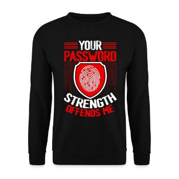 Cybersicherheit Hacking IT - Unisex Pullover - Schwarz - Vorne - Alina (178cm) & Michal (187cm)