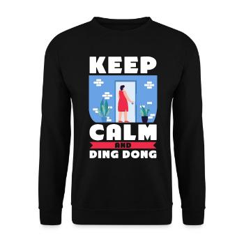 Mormon LDS Missionary - Unisex Sweatshirt - black - Front - Alina (178cm) & Michal (187cm)