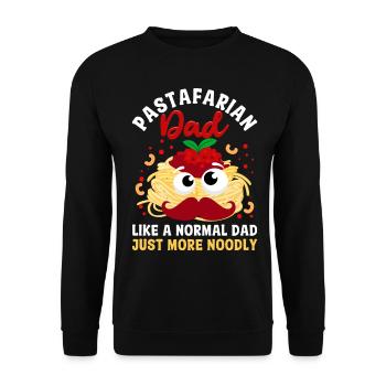Fliegendes Spaghettimonster FSM - Unisex Pullover - Schwarz - Vorne - Alina (178cm) & Michal (187cm)