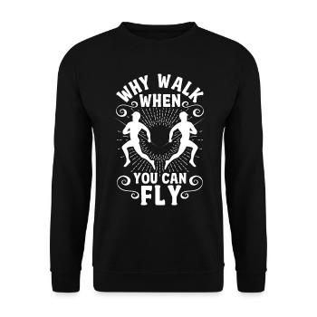 Saut à la perche Saut à la perche - Sweat-shirt Unisexe - noir - Devant - Alina (178cm) & Michal (187cm)