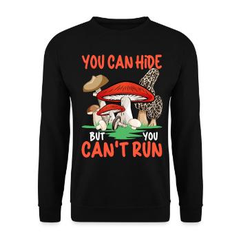 Chasseur de champignons chasse aux champignons - Sweat-shirt Unisexe - noir - Devant - Alina (178cm) & Michal (187cm)