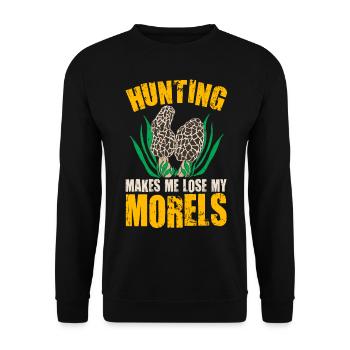 Chasseur de champignons chasse aux champignons - Sweat-shirt Unisexe - noir - Devant - Alina (178cm) & Michal (187cm)