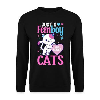 Crossdressing - Unisex Sweatshirt - black - Front - Alina (178cm) & Michal (187cm)