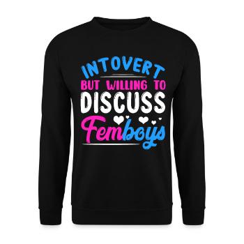 Crossdressing - Unisex Sweatshirt - black - Front - Alina (178cm) & Michal (187cm)