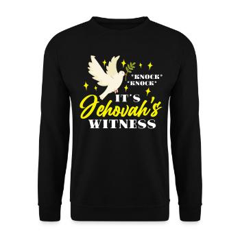 JW - Sweat-shirt Unisexe - noir - Devant - Alina (178cm) & Michal (187cm)