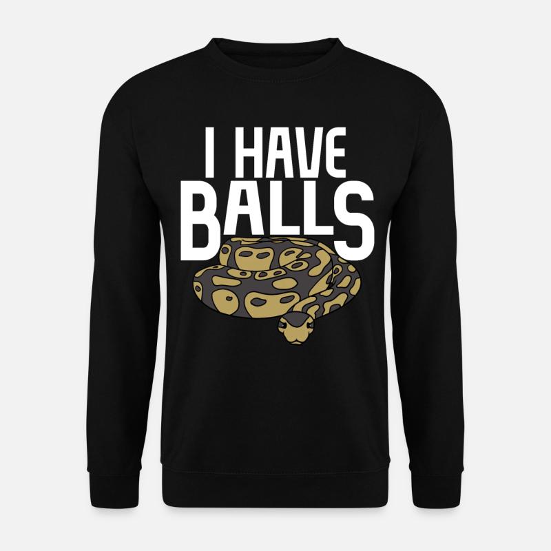 Ball python snake - Unisex Sweatshirt - black