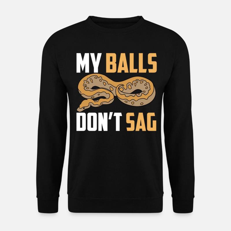 Serpent python boule - Sweat-shirt Unisexe - noir