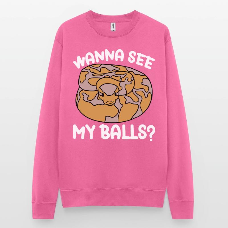 Serpent python boule Sweat-shirt Unisexe