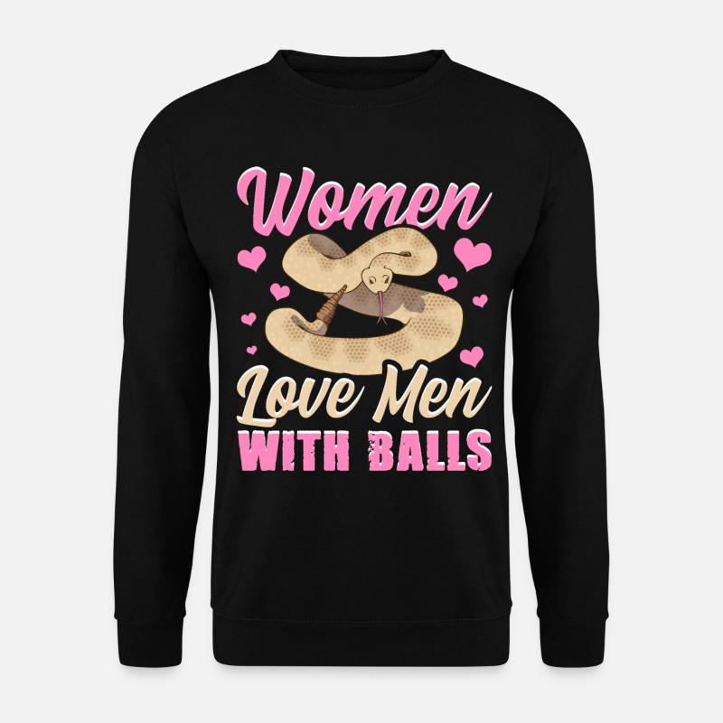 Serpent python boule - Sweat-shirt Unisexe - noir