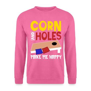 Lustiges Cornhole Corn Hole - Unisex Pullover - Pink - Vorne