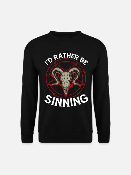 Funny Satanism Satanic Satan - Unisex Sweatshirt - black