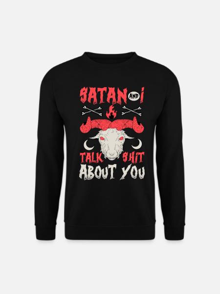 Funny Satanism Satanic - Unisex Sweatshirt - black
