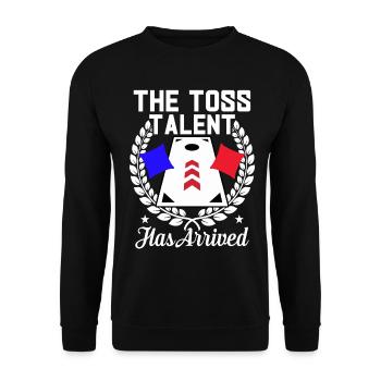 Drôle de trou de maïs - Sweat-shirt Unisexe - noir - Devant - Alina (178cm) & Michal (187cm)