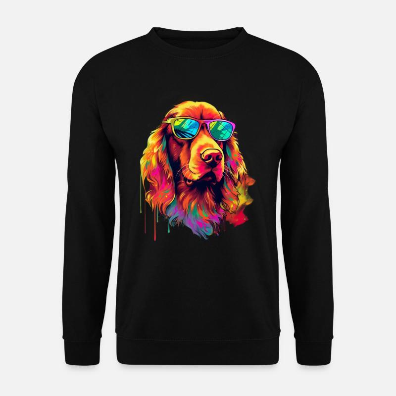 Irish Red Setter Hund Hunderasse - Unisex Pullover - Schwarz