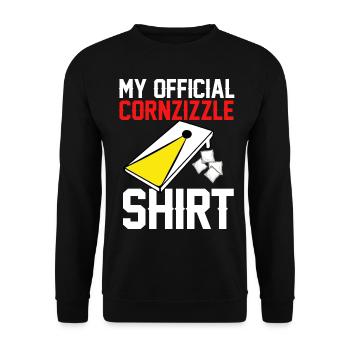 Cornhole corn hole - Unisex Sweatshirt - black - Front - Alina (178cm) & Michal (187cm)