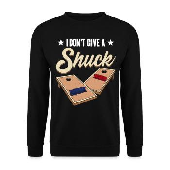 Drôle de trou de maïs Cornhole - Sweat-shirt Unisexe - noir - Devant - Alina (178cm) & Michal (187cm)